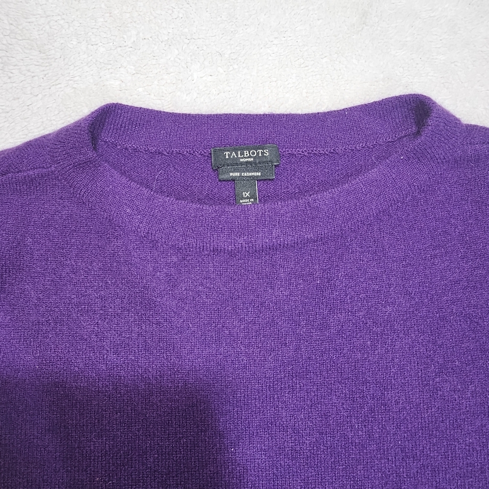 Talbots Audrey Cashmere Sweater Size XL - Picture 3 of 7